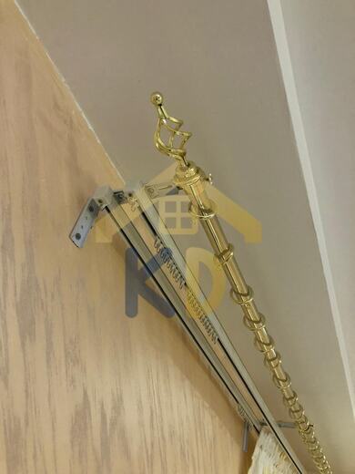 A curtain track fitted by KD Dream Space Designs